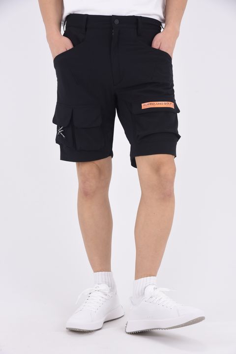 CARGO SHORTS / リップストップナイロン カーゴショーツ (ブラック)