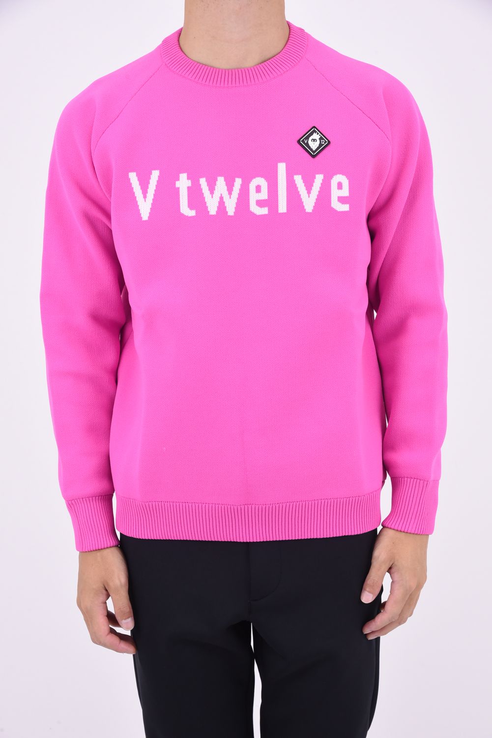 【期間限定ポイント10倍】TYPO KNIT / フロントロゴ ニット (ピンク)