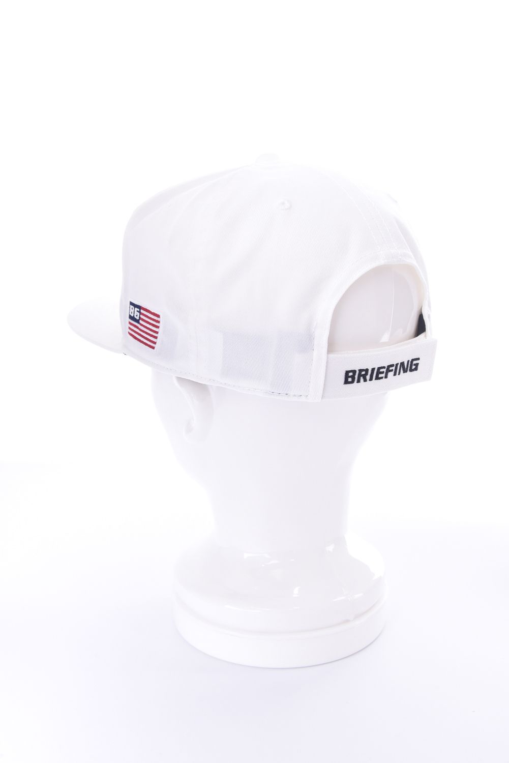 【26SS】 MEN’S BG LOGO FLAT VISOR CAP / BGロゴ フラットキャップ (ホワイト)