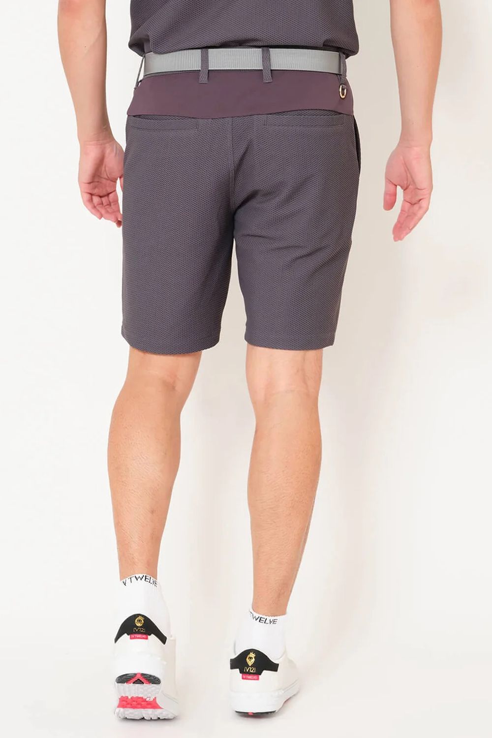 【26SS】 AIRY AWA SHORTS / ワッフル生地 ブランドロゴ ショートパンツ (グレー)