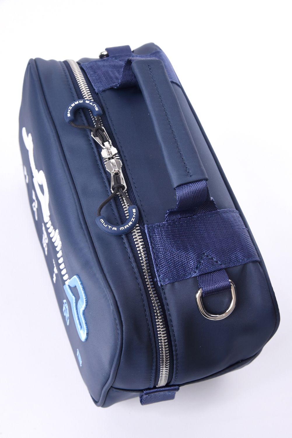 【26SS】 METER WAVE POUCH BAG / 3Dウェーブロゴ刺繍 2WAYポーチバッグ (ネイビー)
