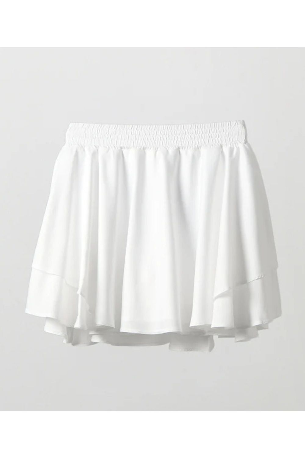 【26SS】【レディース】 DOUBLE-FACED DRAPED SKIRT / ダブルフェイスドレープスカート (ホワイト)