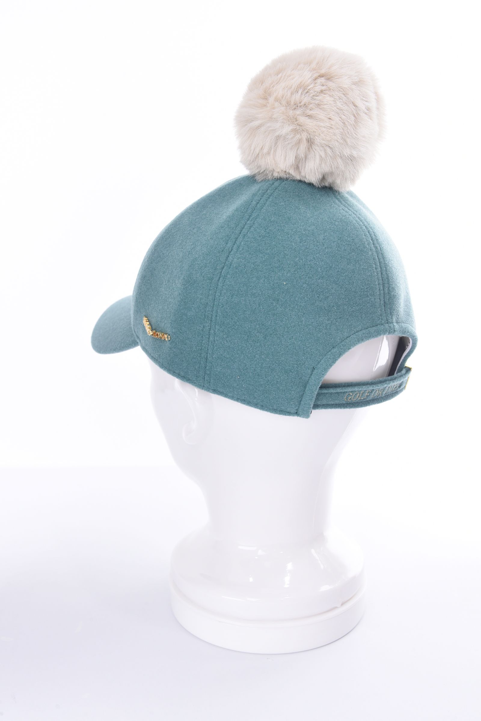 【レディース】ATLANTRIS SPARKLE POM CAP / エコファー梵天 キャップ (ミント)