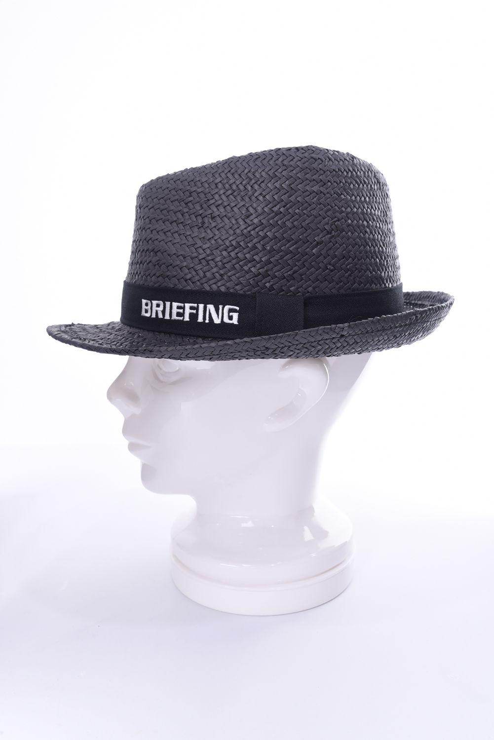 新品　BRIEFING MENS STRAW HAT ネイビー　M BRIEFING - MS STRAW HAT / ロゴ ペーパー素材 ストローハット
