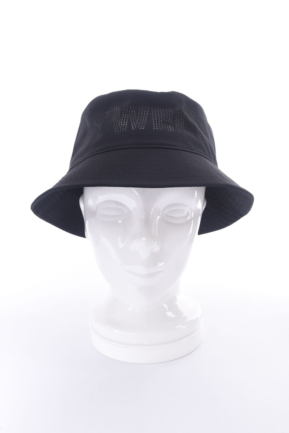 【26SS】 PERFORATE HAT / パンチングロゴ バケットハット (ブラック)