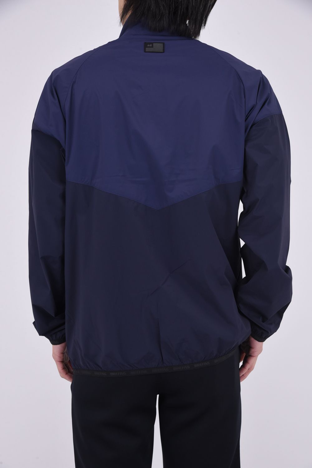 【11日11:59まで20%OFF】【26SS】 MEN'S BI-COLOR WIND BLOUSON / バイカラー スタンドカラーブルゾン (ネイビー)