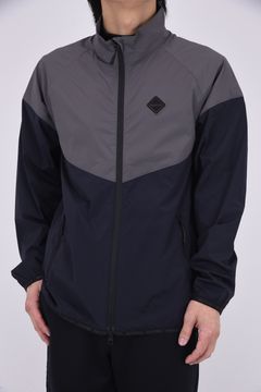 【11日11:59まで20%OFF】【26SS】 MEN'S BI-COLOR WIND BLOUSON / バイカラー スタンドカラーブルゾン (ブラック)