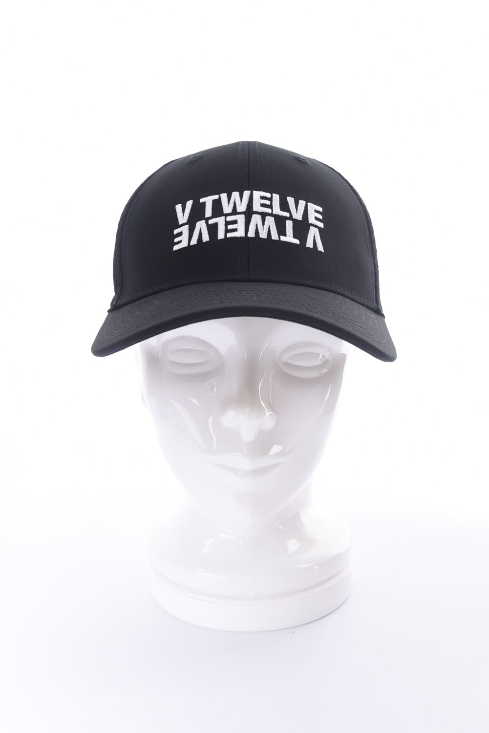 【26SS】 INVERT CAP / ブランドロゴ刺繍 メッシュキャップ (ブラック)