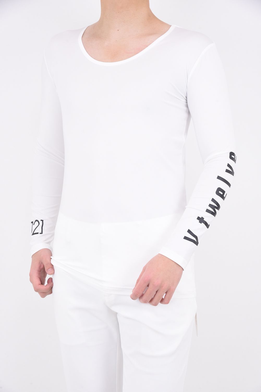 【期間限定ポイント10倍】LOGO U INNER / 接触冷感 Uネック インナー (ホワイト)