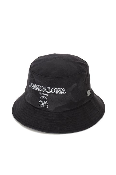 【26AW】 MERCURY CAMO STRETCH HAT / シグネチャーカモ ブランドロゴ刺繍 ストレッチバケットハット (ブラック)