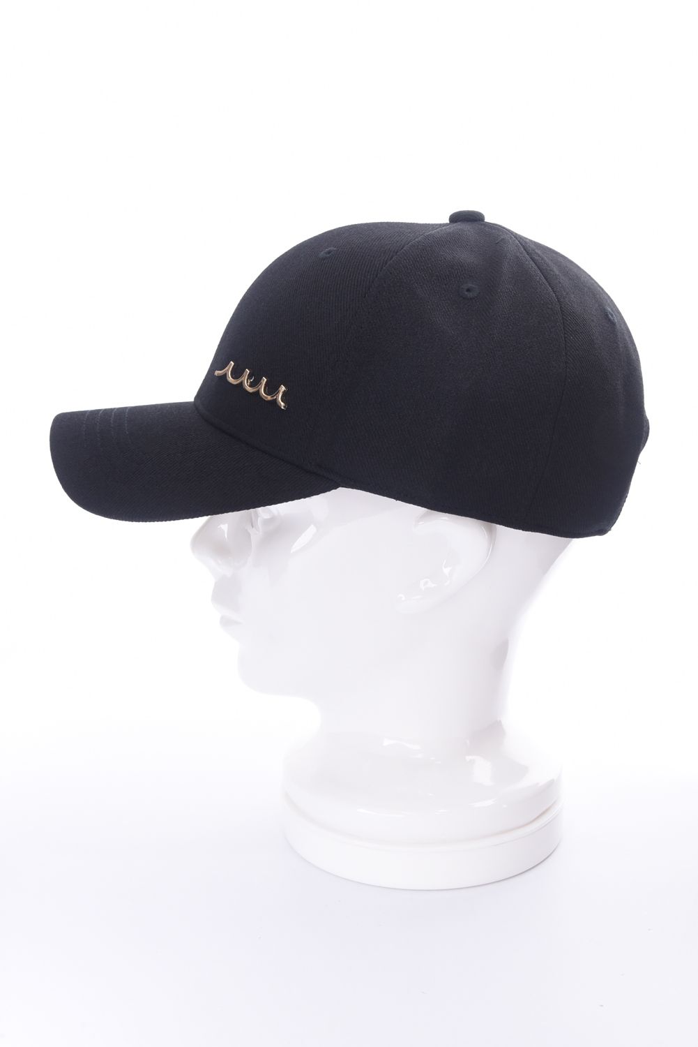 WAVE PLATE CAP / ロゴ プレート キャップ (ブラック)