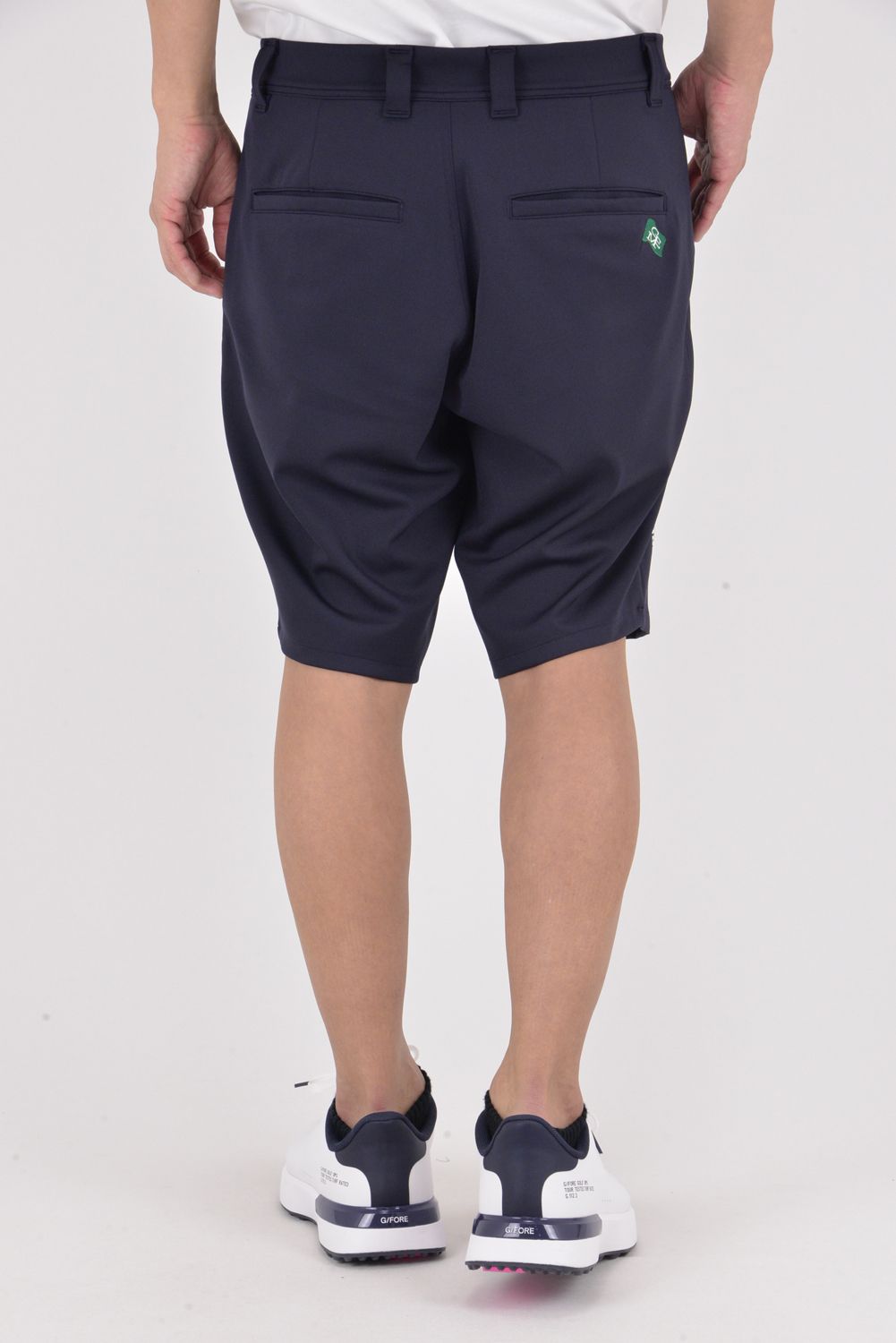 【26SS】 NEOPRENE DOUBLE PANTS / ネオプレーン サイドロゴ ショートパンツ (ネイビー)