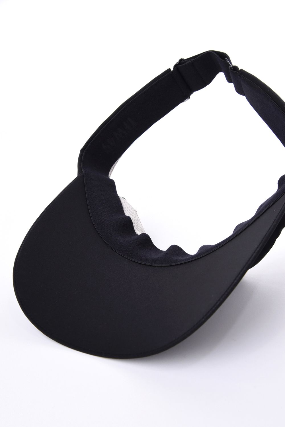 TAFFETA SUN VISOR / ブランドロゴ サンバイザー (ブラック)