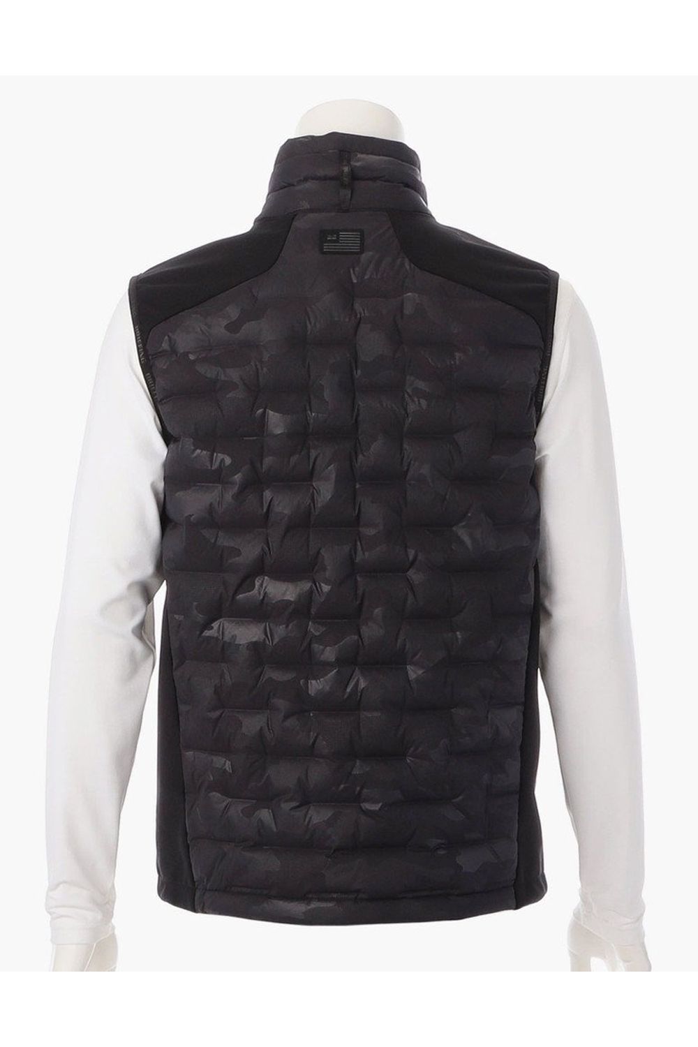 【25AW】 MEN'S HYBRID DOWN VEST / ストレッチタフタ ダイヤモンドロゴ ハイブリッドダウンベスト (ブラック/カモ)