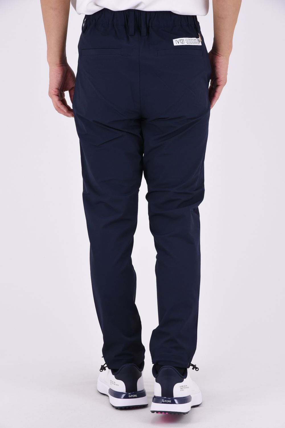 【26AW】 WB PANTS / サイドロゴ ウエストゴム ロングパンツ (ネイビー)