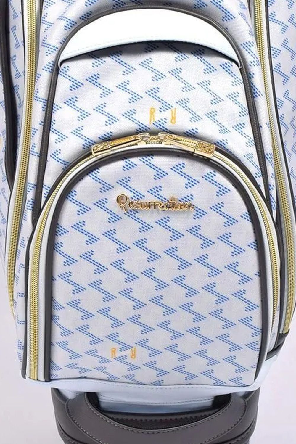 【26SS】【銀行振込・代金引換不可】【返品・交換不可】 PAVO (パーヴォー) / ブランドオリジナルテキスタイル スタンドキャディバッグ (アクア)*