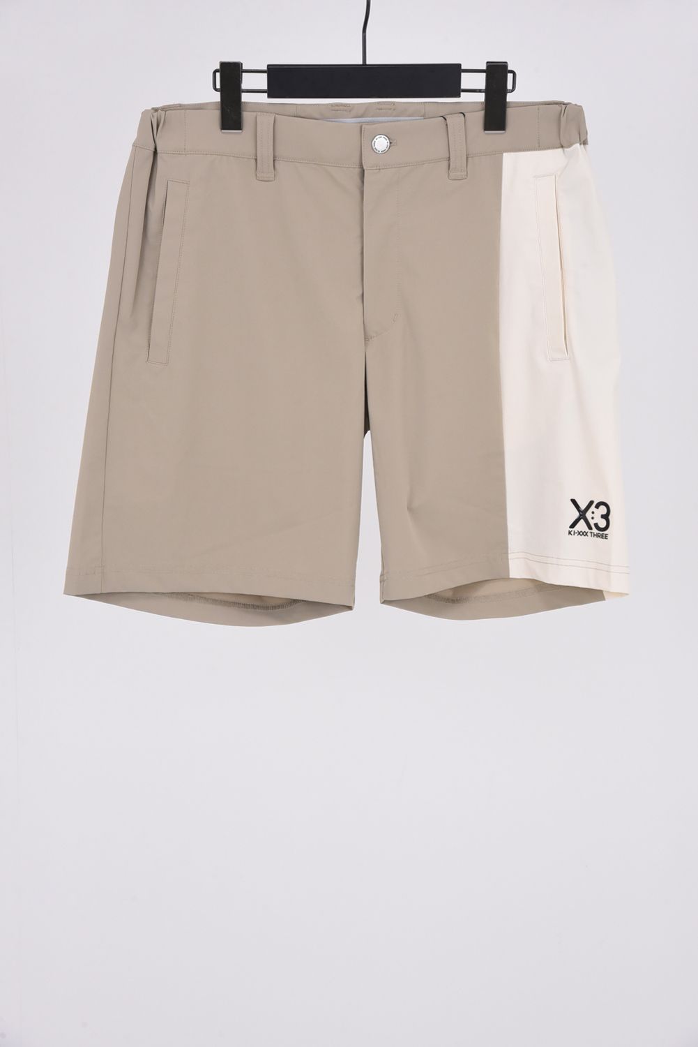 【26SS】 VERTICAL BICOLOR SHORTS / バイカラー ショートパンツ (ベージュ)