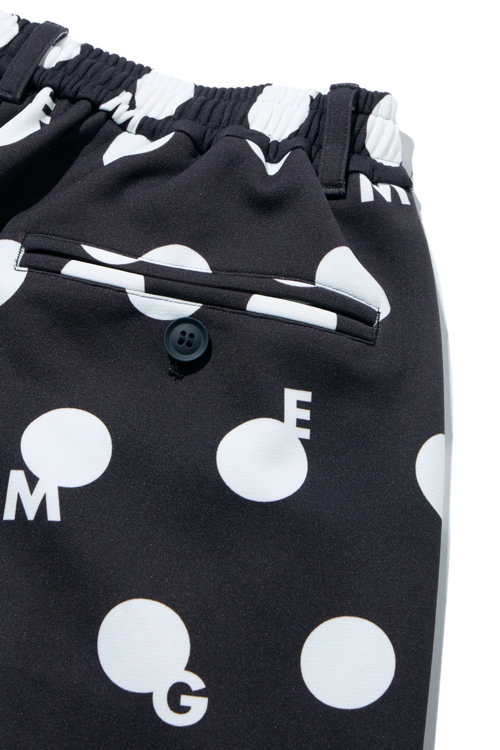 【26AW】 ORIGINAL PRINT DOT PANT / ドット柄プリント テーパードパンツ (ブラック)