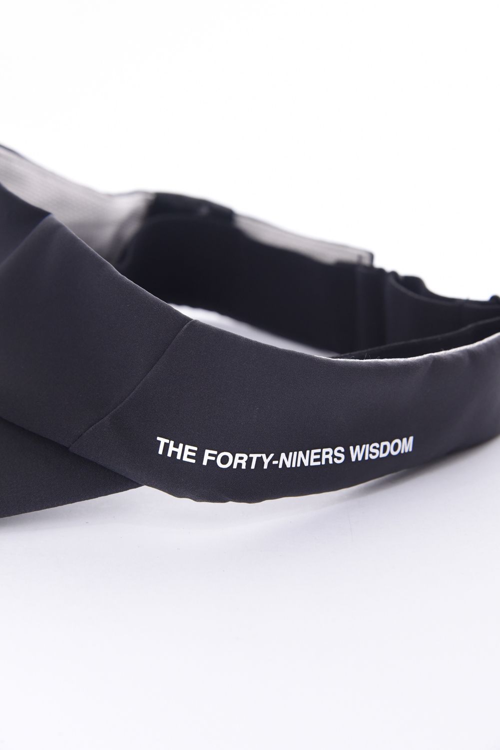 TAFFETA SUN VISOR / ブランドロゴ サンバイザー (チャコール)