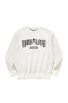 【26AW】 FRACTUR SHIMMER CREWNECK KNIT / ブラックレター ラメ糸ロゴジャガード クルーネックニット (ホワイト)