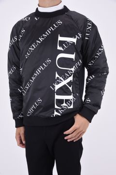 BICOLOR FIT BLOUSON / ロゴ総柄 サイドジップ スニードジャック (ブラック)