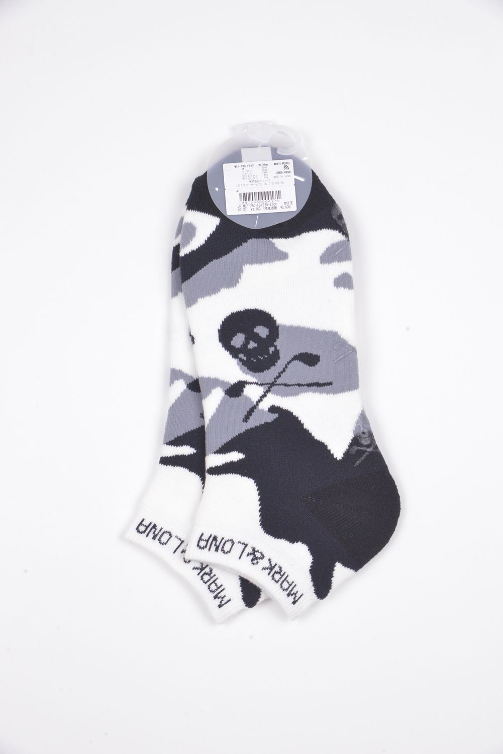 【26AW】 GAUGE CAMO SNEAKER SOCKS / ジャパンメイド オリジナルカモジャカード スニーカー丈 ローソックス (ホワイト)