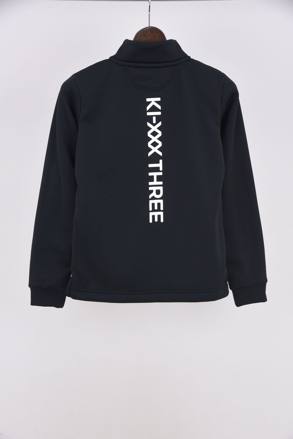 【25AW】【レディース】 KI-XXX THREE BACK LINE LOGO LONG SLEEVE HIGH NECK / バック ライン ロゴ 長袖 ハイネック (ブラック)