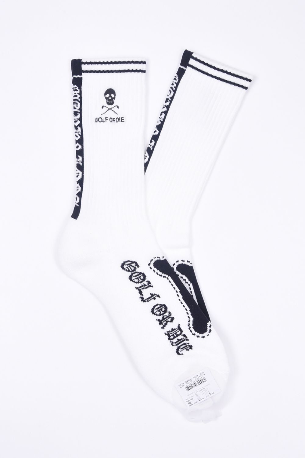 【2026SS 木村拓哉さん着用 VOL.6】 BONES CREW SOCKS / ボーングラフィック クルーソックス (ホワイト)