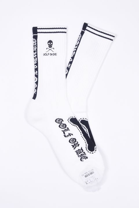 【2026SS 木村拓哉さん着用 VOL.6】 BONES CREW SOCKS / ボーングラフィック クルーソックス (ホワイト)
