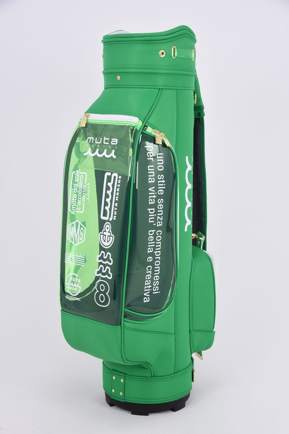 【銀行振込・代金引換不可】【返品・交換不可】 CADDY BAG & COVER / ナイロン×クリア キャディバッグ&ヘッドカバーセット (グリーン)