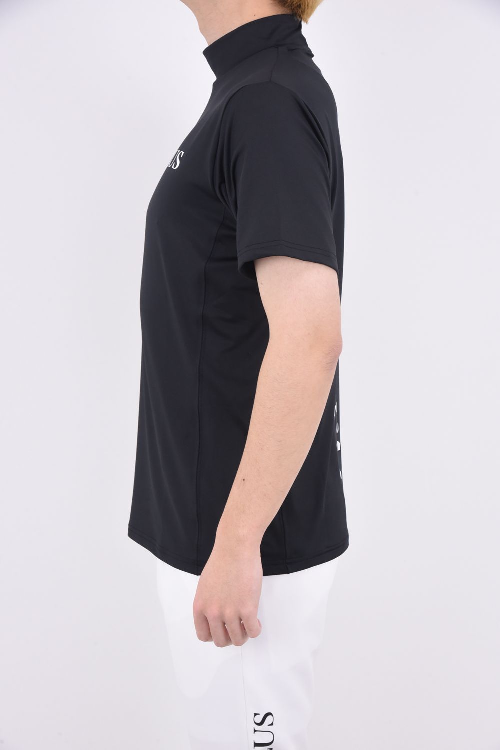 LUXEAKMPLUS - SPORTS LOGO MOCK NECK T-SHIRTS / スポーツロゴ