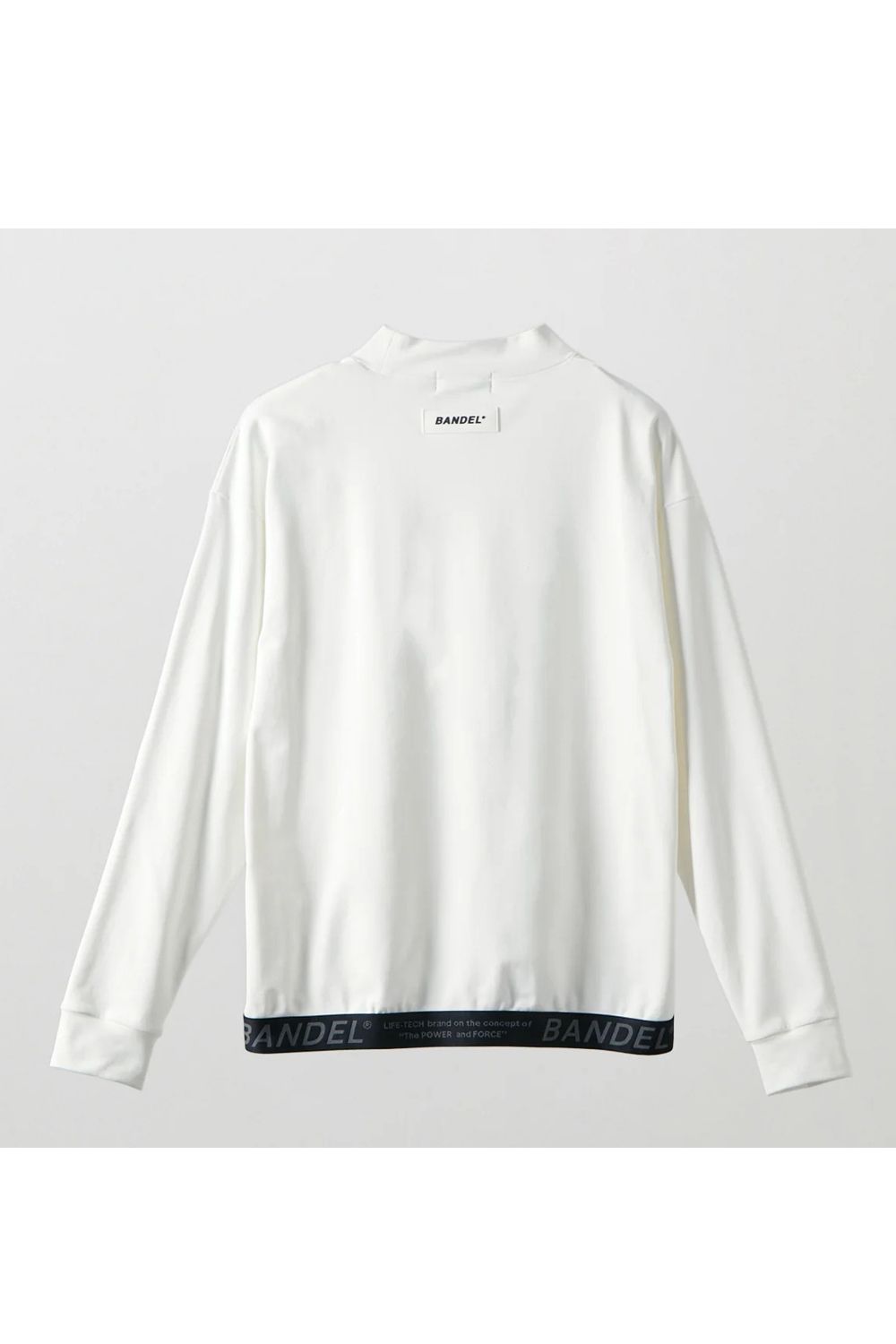【26AW】 HEM TAPE LONG SLEEVE MOCK NECK / ヘムテープ ロングスリーブ モックネック (ホワイト)