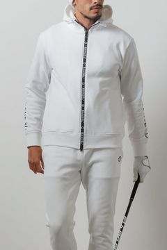 BASIC FULL ZIP PARKA MENS / テックスブリッド 止水ファスナー ジップアップパーカー (ホワイト)