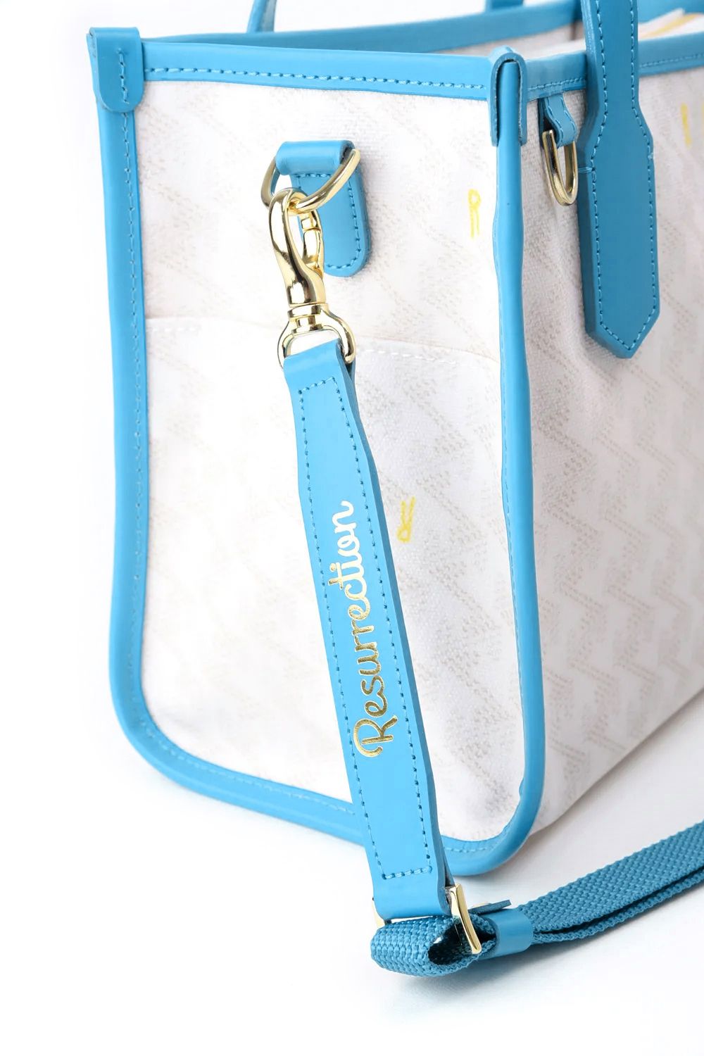 【GOSSIP GOLF別注商品】 LANIUS SQUARE MINI (ラニウス スクエア ミニ) / ブランドオリジナルテキスタイル カートバッグ （ウルトラマリン / Hイエローライニング）