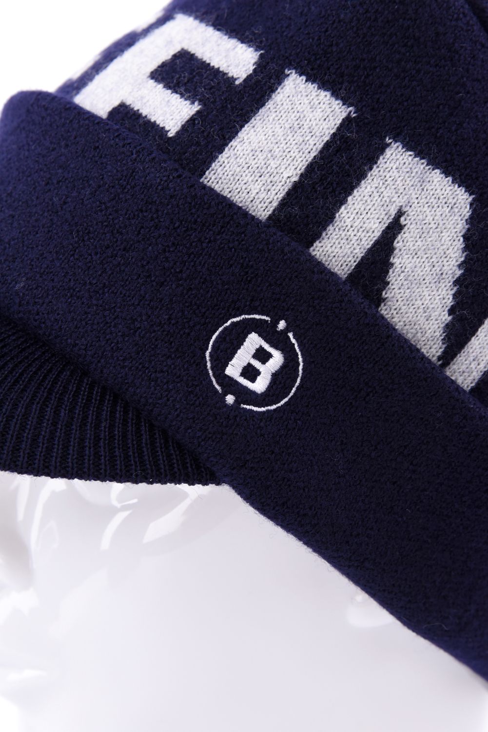 【26AW】 MEN’S WR WOOL KNIT WORK CAP / ブランドロゴ ワークキャップ (ネイビー)