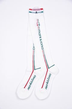 【26SS】【レディース】 ELMT SPORT LINE OVER-KNEE SOCKS / サイドライン オーバーニーソックス (ホワイト)