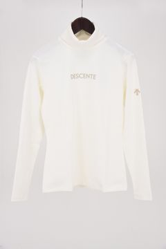 【レディース】 タートルネック表起毛長袖シャツ (ホワイト)