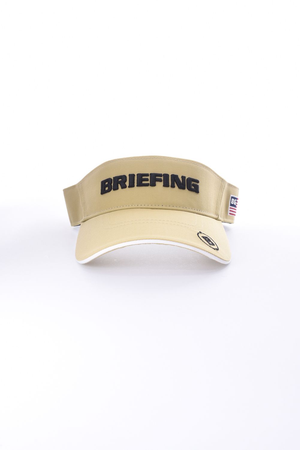 MENS BASIC VISOR / ロゴ刺繍 ベーシック サンバイザー ベージュ