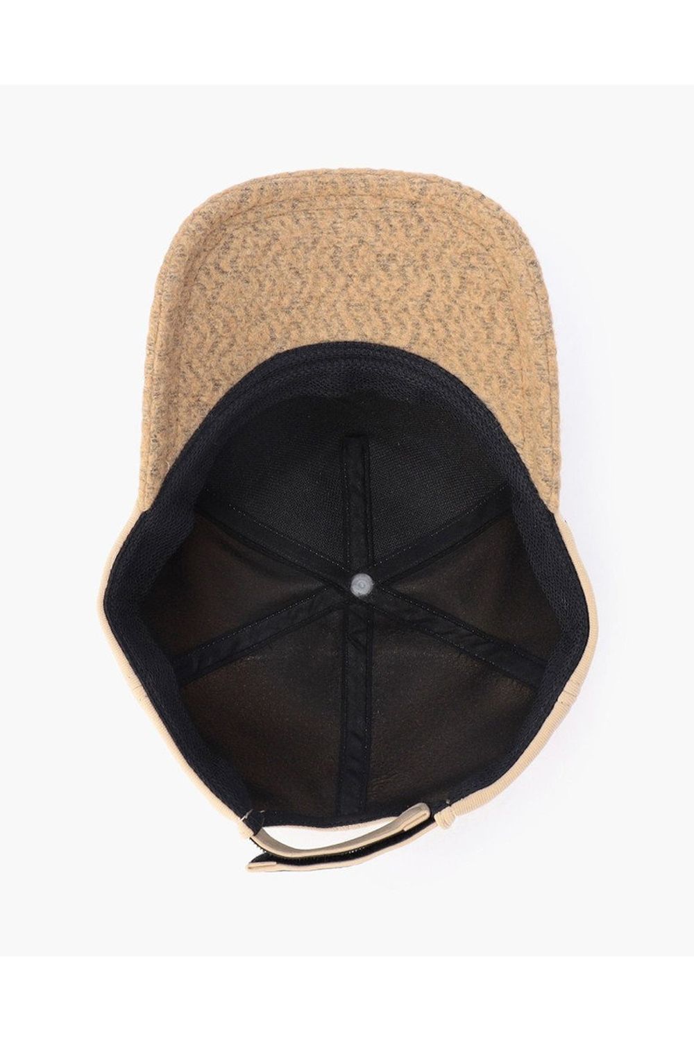 MEN’S WOOL BOA CAP / ウール混 ダイヤモンドロゴ ボアキャップ (ベージュ)