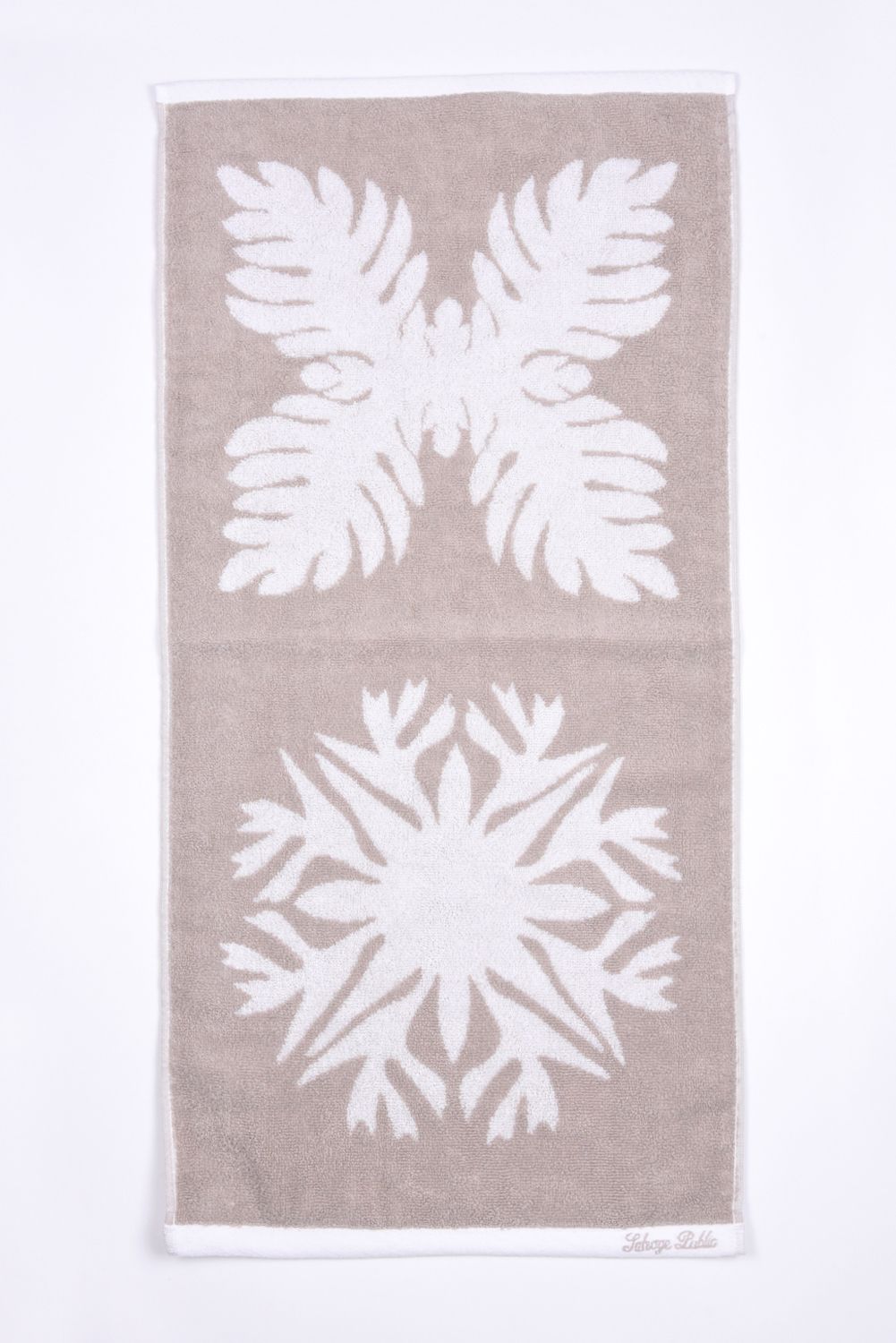 【26SS】 Face Towel（Double quilt） / フェイスタオル (サンド/ホワイト)