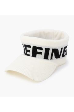 KNIT VISOR / ブランドロゴジャカード ニットサンバイザー (アイボリー)