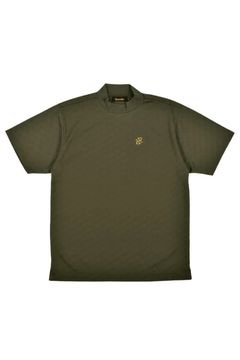 【26AW】 MENS GM JACQUARD MOCK NECK / ジャガード モックネックTシャツ (カーキ）*
