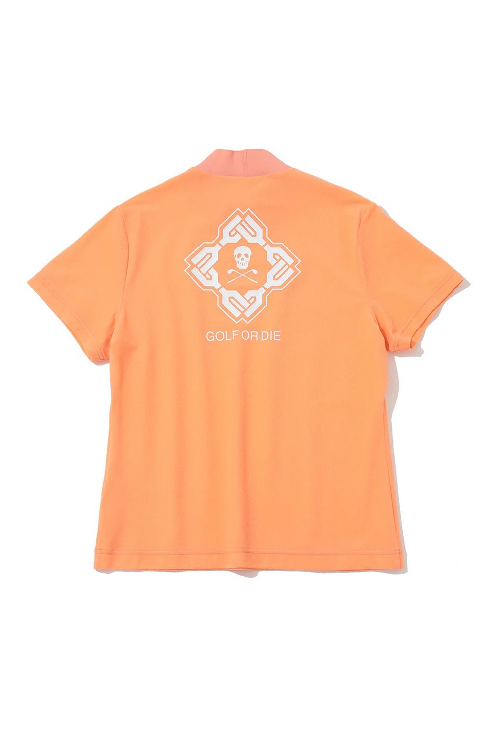 【26SS】【レディース】 STELA COOLTOUCH MOCK TEE / ナイロンパイル生地 バックロゴ モックネックTシャツ (オレンジ)