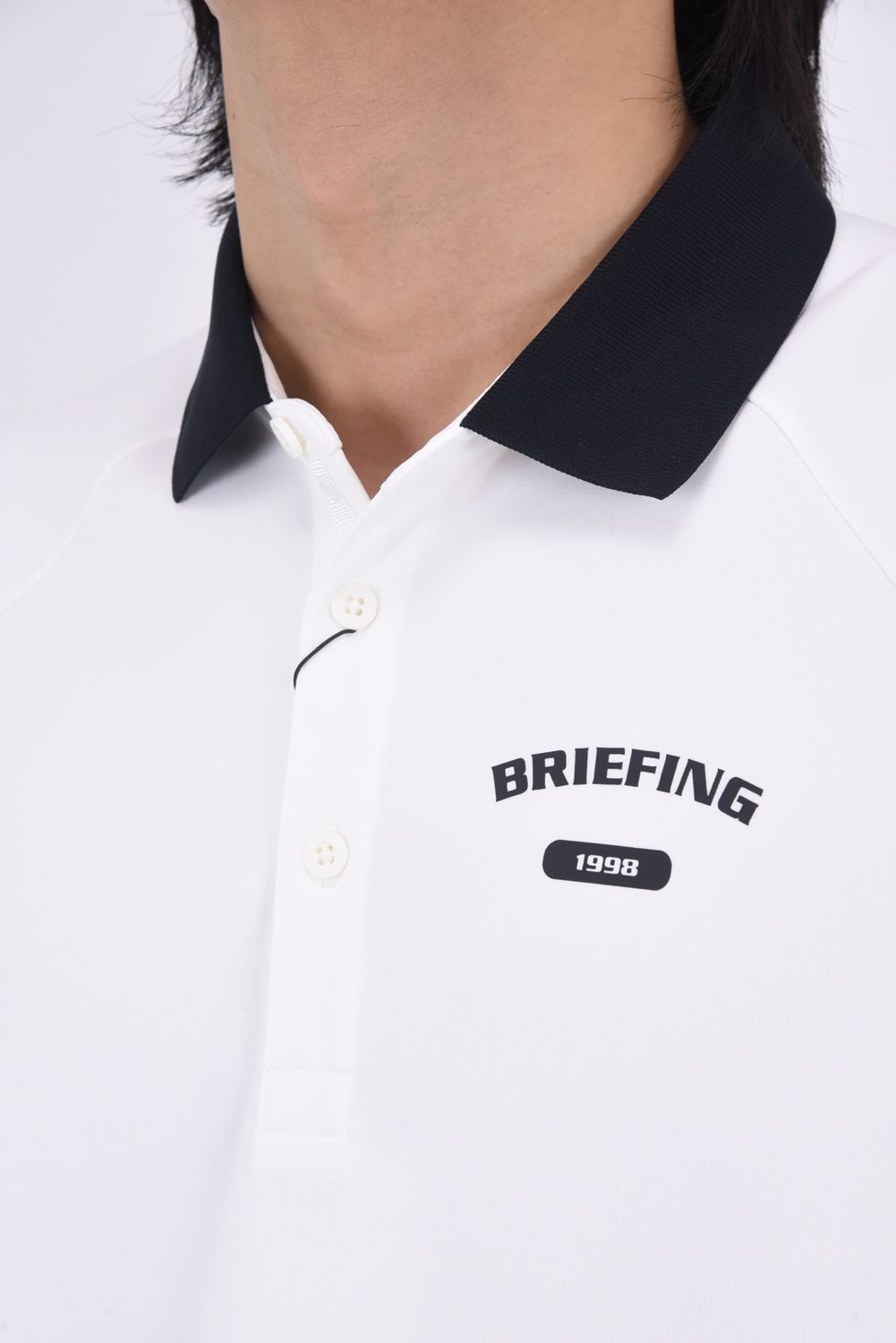 【26SS】 MEN’S COLLEGE LOGO POLO RF / カレッジロゴ リラックスフィット ポロシャツ (ホワイト)