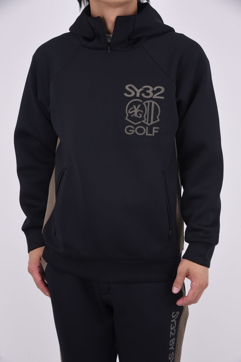 【25AW】 CARDBOARD EMBLEM PT HOODIE / ストレッチダンボール フーディー (ブラック)