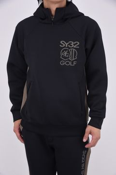 【25AW】 CARDBOARD EMBLEM PT HOODIE / ストレッチダンボール フーディー (ブラック)