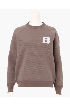 【26AW】【レディース】 WOMEN’S BIRDS EYE KNIT CREWNECK / バーズアイパターン クルーネックニット (モカ)
