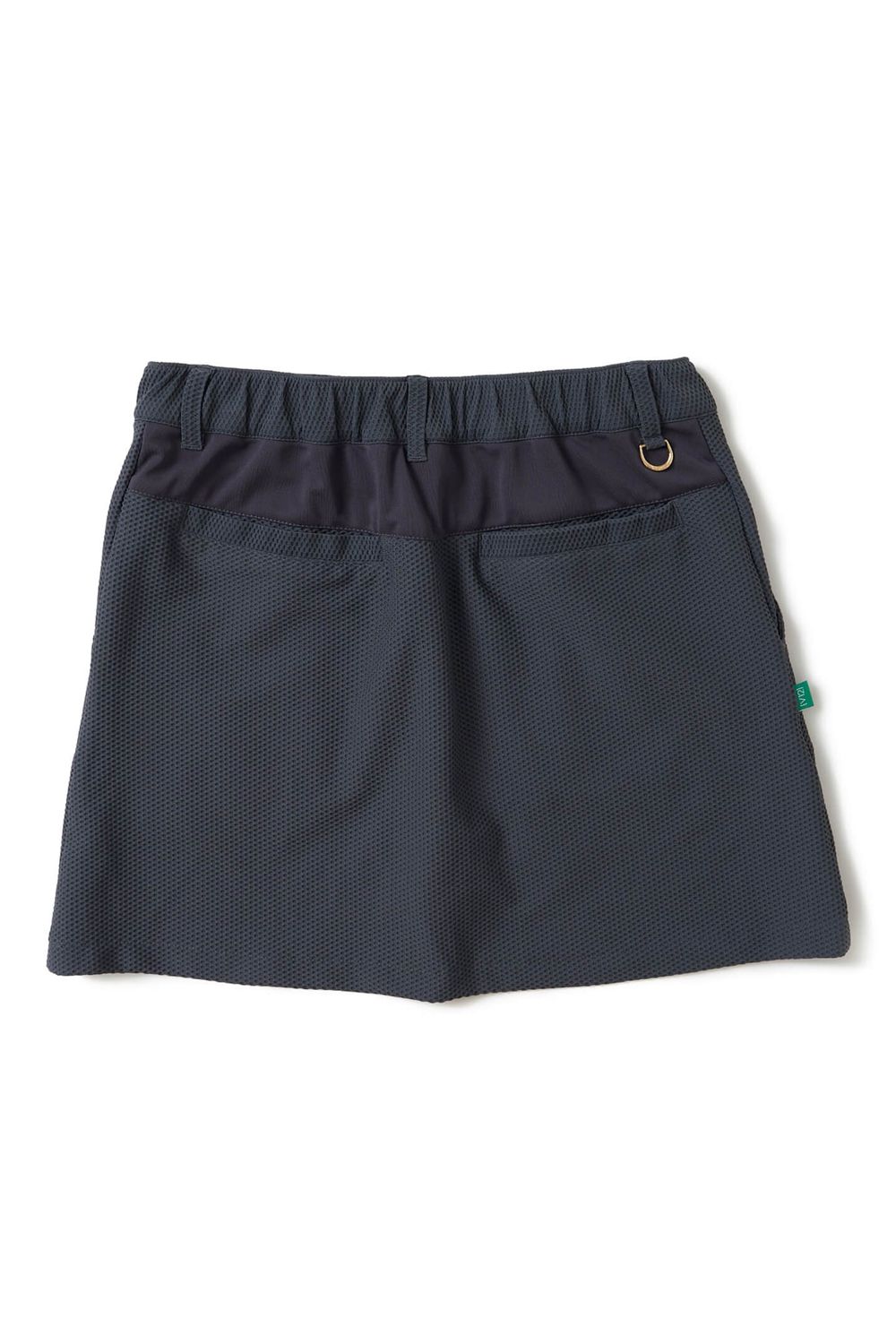 【26SS】【レディース】 AIRY AWA SKIRT / ワッフル生地 ブランドロゴ スカート (インナーパンツ一体型) (グレー)