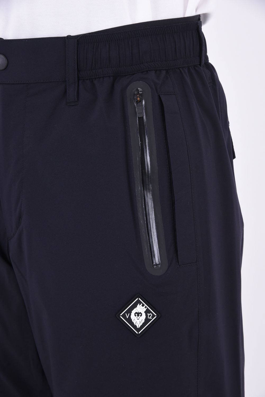 【期間限定ポイント10倍】MENS LINE UP RAIN PANTS / ロゴ ラインアップレインパンツ (ブラック)