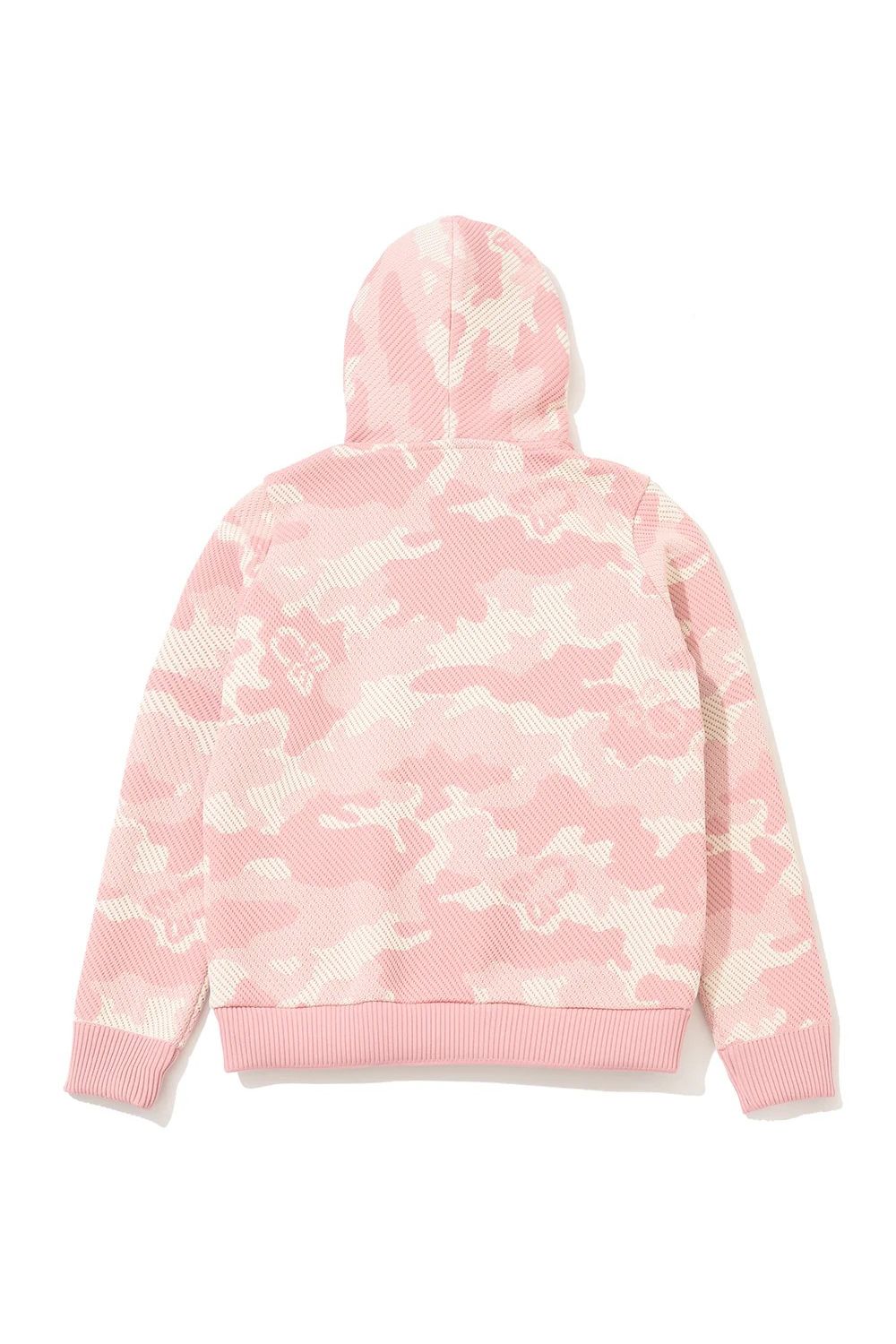 【26AW】【レディース】 MERCURY CAMO JACQUARD KNIT / ジャパンメイド カモフラジャカード ニットパーカー (ピンク)